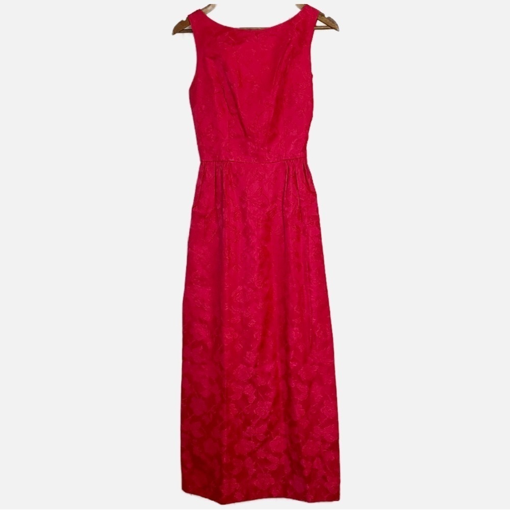 Vintage Red Floral Dress.